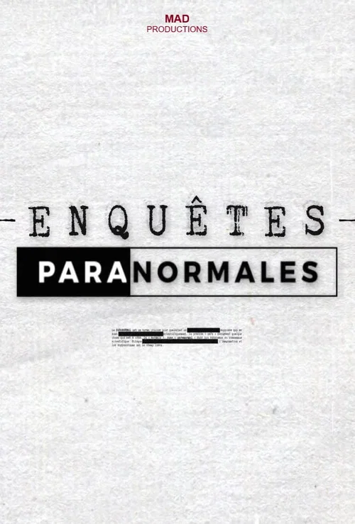 Enquêtes paranormales постер