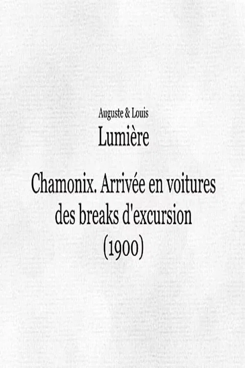 Chamonix: Arrivée en voitures des breaks d'excursion постер