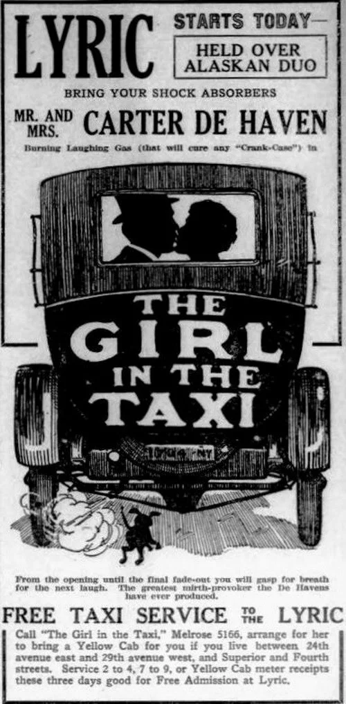 The Girl in the Taxi постер