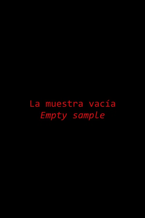 La muestra vacía постер