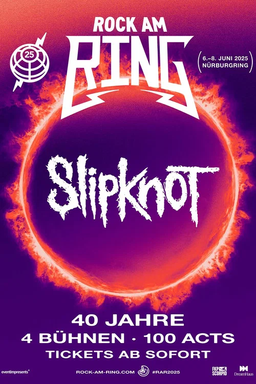Slipknot - Live at Rock Am Ring 2025 постер